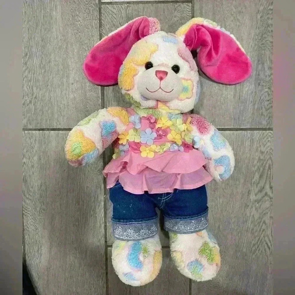 Build A Bear Limited Edition Multicolor Bunny - Picture 2 of 4